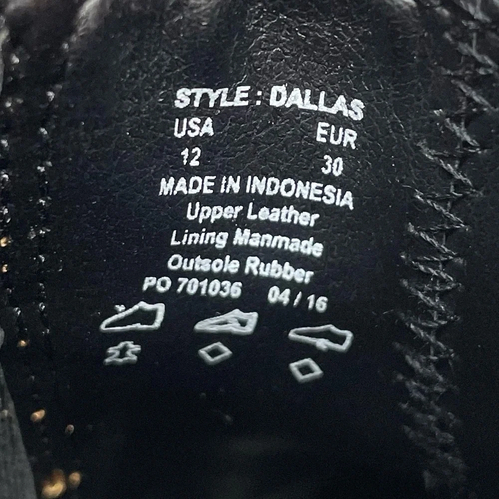 Umi “Dallas” Black Suede Boots Kids Size 12